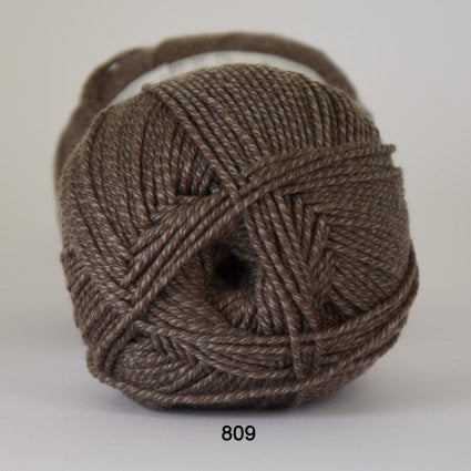 Hjertegarn Lana Cotton 212 - Brun Meleret
